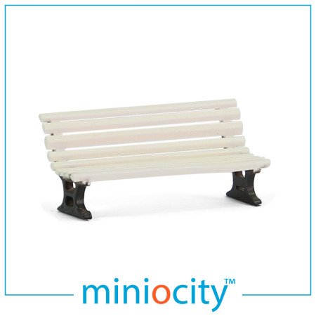 076-709 Station Benches - White (Pack of 5) OO Gauge 1:76 scale