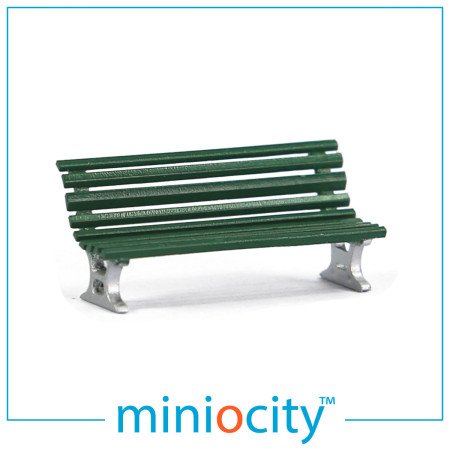076-708 Station Benches - Green (Pack of 5) OO Gauge 1:76 scale