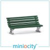 076-708 Station Benches - Green (Pack of 5) OO Gauge 1:76 scale