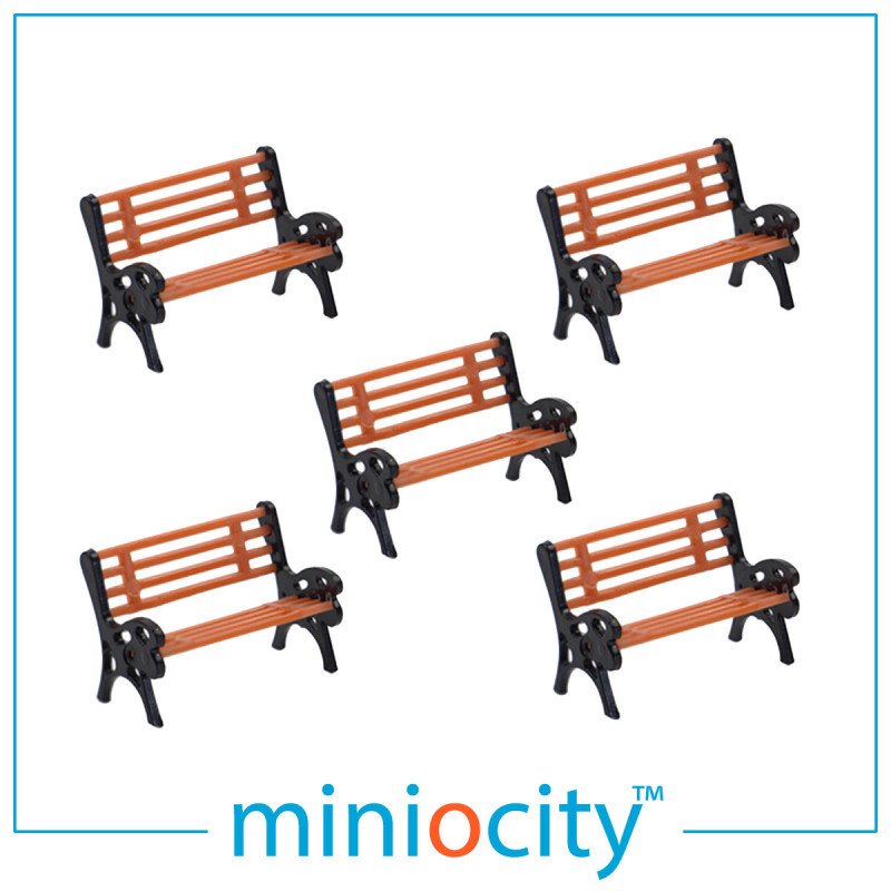 076-706 Park Benches (Pack of 5) OO Gauge 1:76 scale