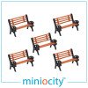 076-706 Park Benches (Pack of 5) OO Gauge 1:76 scale