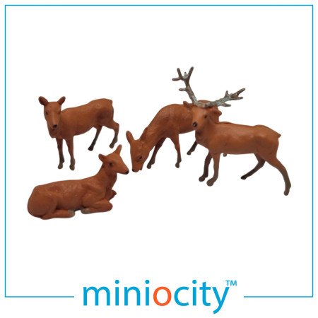 076-505 Deer (Pack of 4) OO Gauge 1:76 Scale Figures