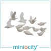 076-504 Doves, Pigeons & Seagulls - Unpainted (Pack of 12) OO Gauge 1:76 Scale Figures