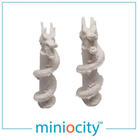 076-716 Garden Statues - Dragons - OO Gauge 1:76 scale