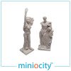076-720 Garden Statues - Man & Woman - OO Gauge 1:76 scale