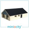 076-1001 ScaleWorks Modern Bungalow - OO Gauge 1:76 Scale Hand Painted Resin Model