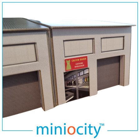 076-003 Modern Industrial Units OO Gauge 1:76 Scale Model Card Kit (Pack of 2)