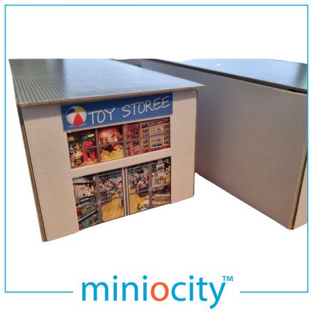 076-004 Modern Retail Units OO Gauge 1:76 Scale Model Card Kit (Pack of 2)