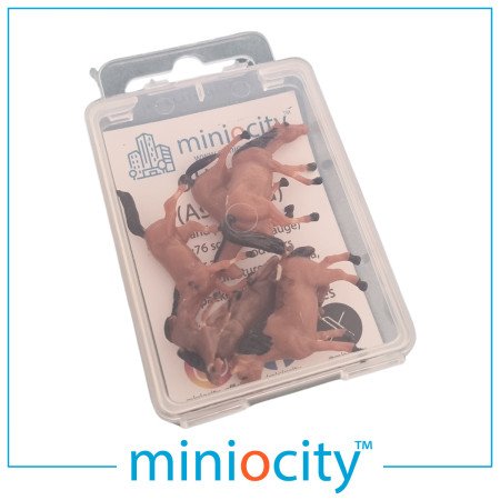 076-500 Horses (Pack of 6) OO Gauge 1:76 Scale Figures