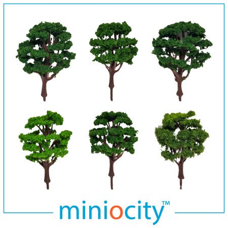 076-702 Park Trees (Pack of 6) OO Gauge 1:76 scale Scenery