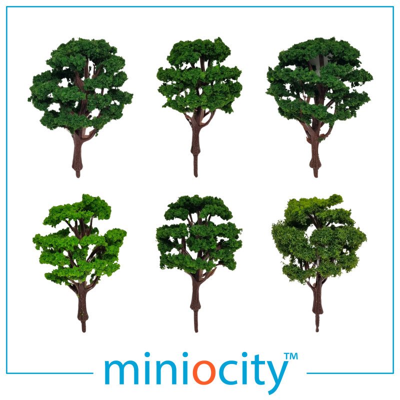 076-702 Park Trees (Pack of 6) OO Gauge 1:76 scale Scenery
