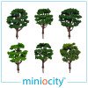 076-702 Park Trees (Pack of 6) OO Gauge 1:76 scale Scenery